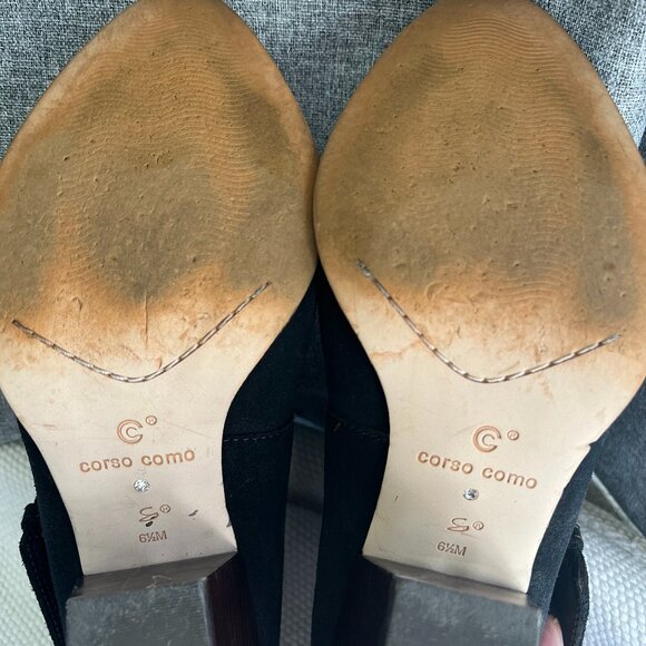 Corso Como Bernadette Ankle Bootie Buckle Heel dyed Black - Picture 9 of 10